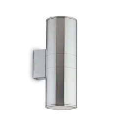 Applique Da Esterno-Ideal Lux Gun ap2 big applique da esterno grigio