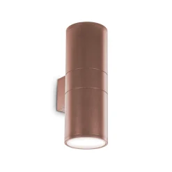 Applique Da Esterno-Ideal Lux Gun ap2 big applique da esterno cilindro ip44 marrone