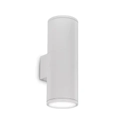 Applique Da Esterno-Ideal Lux Gun ap2 big applique per esterno ip44 cilindro bianco luce up&down