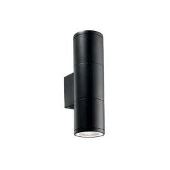Applique Da Esterno-Ideal Lux Gun ap2 small applique nero per esterno