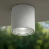 Faretti Da Esterno-Ideal Lux Gun pl1 faretto da soffitto per esterno cilindro bianco ip44 gu10