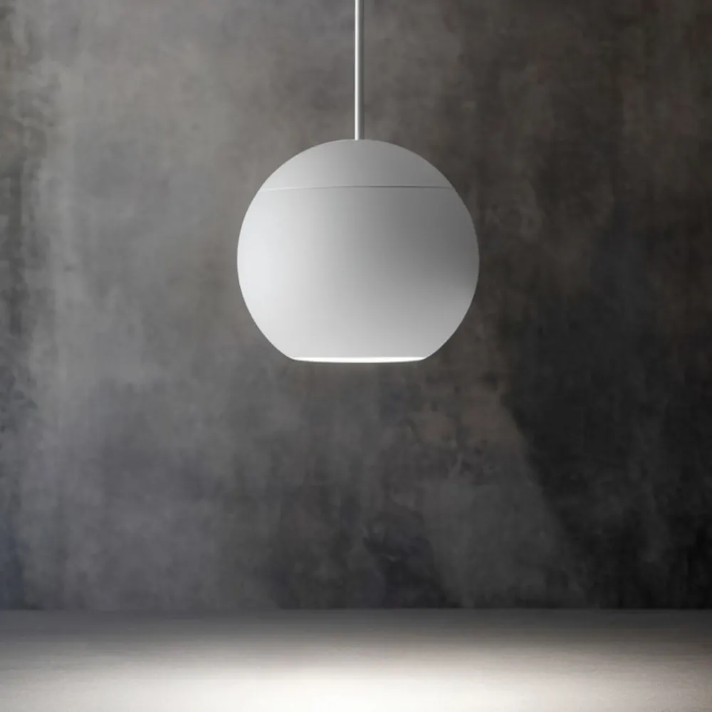 Lampade A Sospensione-Gea Luce Guya lampada a sospensione sfera bianca led 3000k