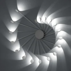 Plafoniere Moderne-Vivida International Helix vivida plafoniera bianca led 3000k per soffitto
