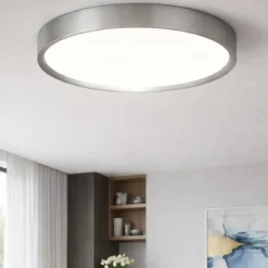 Plafoniere Moderne-Vivida International Hera vivida plafoniera rotonda titanio led 50w cct 60 cm