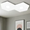 Plafoniere Moderne-Top Light Hexagon plafoniera bianco design moderna esagoni