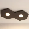 Plafoniere Moderne-Top Light Hexagon toplight plafoniera marrone esagonale moderna