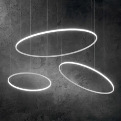 Lampadari Moderni-Ideal Lux Hulahoop sp d100 lampadario anello led 46w 3000k