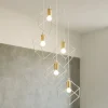 Lampadari Moderni-Ideal Lux Ice sp5 bianco lampadario per salotto moderno