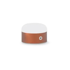 Abat Jour-Ideal Lux abat jour lampada da comocino mignon tl led dimmerabile rame fp