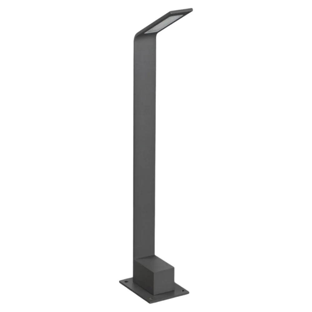 Lampioni Da Giardino-Ideal Lux agos pt h60 lampione da giardino led 7w 4000k ip54 antracite moderno