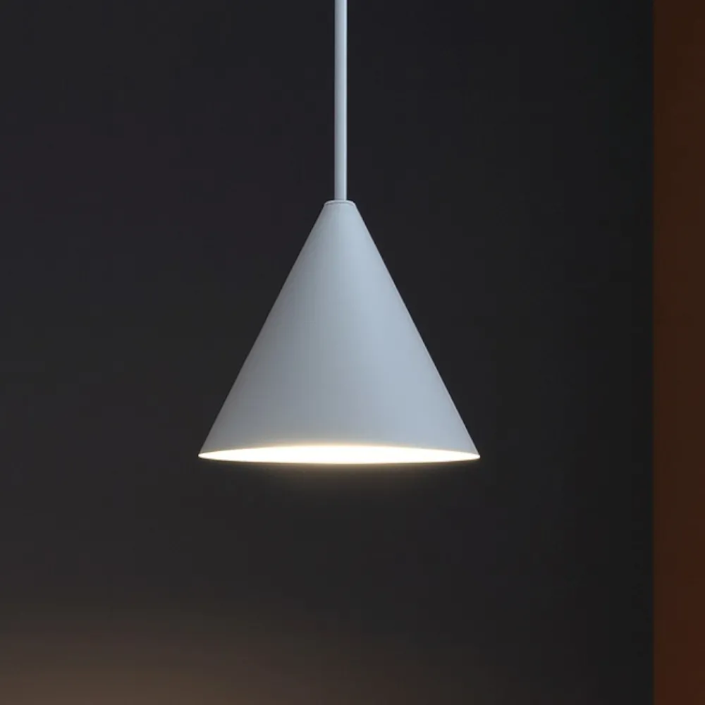 Lampade A Sospensione-Ideal Lux a-line sp1d13 lampada da cucina a sospensione cono bianco