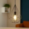 Lampade A Sospensione-Ideal Lux ampolla-3 sp1 nero lampada a sospensione per isola