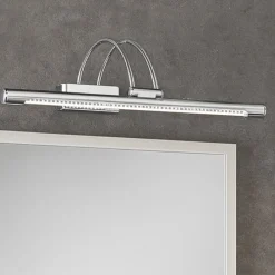 Applique Da Bagno-Ideal Lux applique bow ap d46 cromo per bagno led 4w