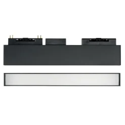 Illuminazione A Binario-Ideal Lux arca modulo faretto led 48v 13w 4000k nero per binario monofase ottica 100