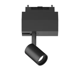 Illuminazione A Binario-Ideal Lux arca track faretto led binario monofase nero 5w 3000k 48v orientabile ottica 40