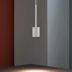 Lampade A Sospensione-Ideal Lux archimede sp cilindro bianco led 3,5w 3000k