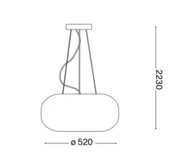 Lampadario Camera Da Letto-Ideal Lux arizona sp5 lampadario soggiorno vetro bianco rigato