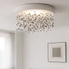 Plafoniere Moderne-Ideal Lux armony pl d50 plafoniera led 55w 3000k pendenti vetro 50cm