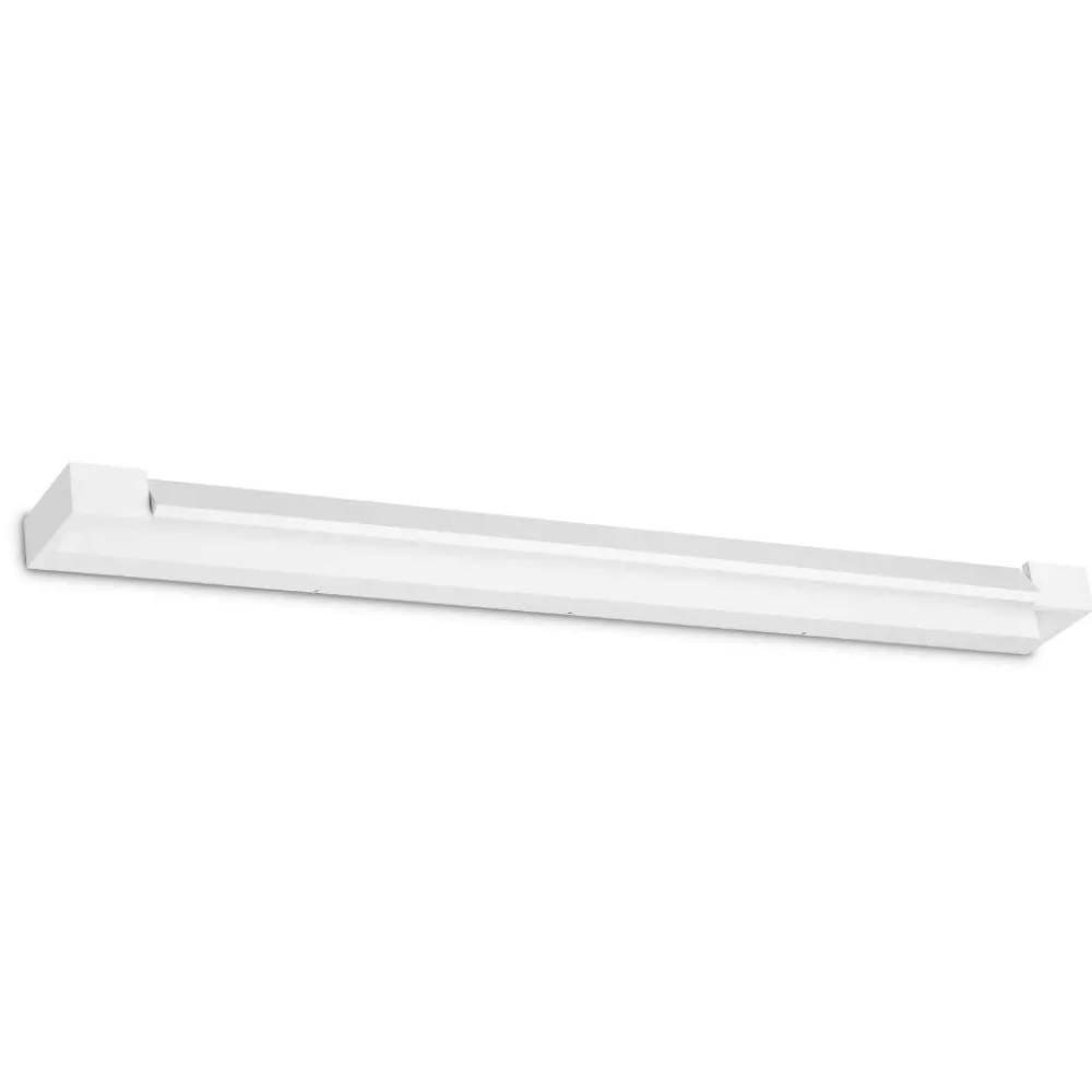 Applique Da Parete-Ideal Lux balance ap d90 applique led 24 3000k bianca rettangolare
