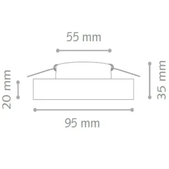 Faretti Da Incasso-Ideal Lux blues fi round box 3 faretti da incasso bianchi per cartongesso