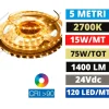 Strisce Led-Ideal Lux bobina 5mt striscia led 14,4w-mt 2700k 24v dc cri90