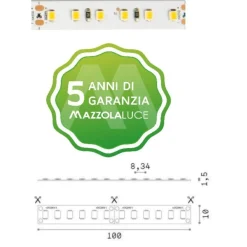 Strisce Led-Ideal Lux bobina 5mt striscia led 14,4w-mt 2700k 24v dc cri90