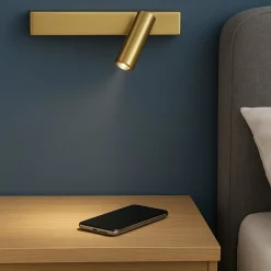 Applique Camera Da Letto-Ideal Lux bonne nuit applique da comodino luce orientabeile led 3000k