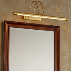 Applique Da Bagno-Ideal Lux bow ap d46 ottone applique da bagno led 4w