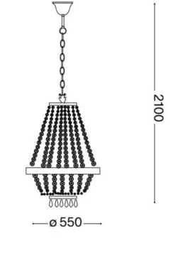 Lampadari Moderni-Ideal Lux caesar sp12 grande lampadario