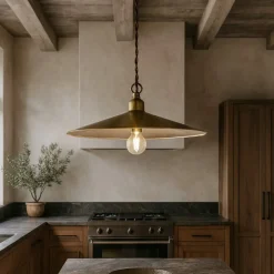 Lampadari Cucina-Ideal Lux cantina lampadario per cucina rustica piatto brunito 35cm