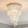 Plafoniere Moderne-Ideal Lux carlton pl12 plafoniera cristalli cromo