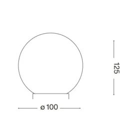 Abat Jour-Ideal Lux carta tl1 d10 abat-jour per cameretta sfera effetto carta