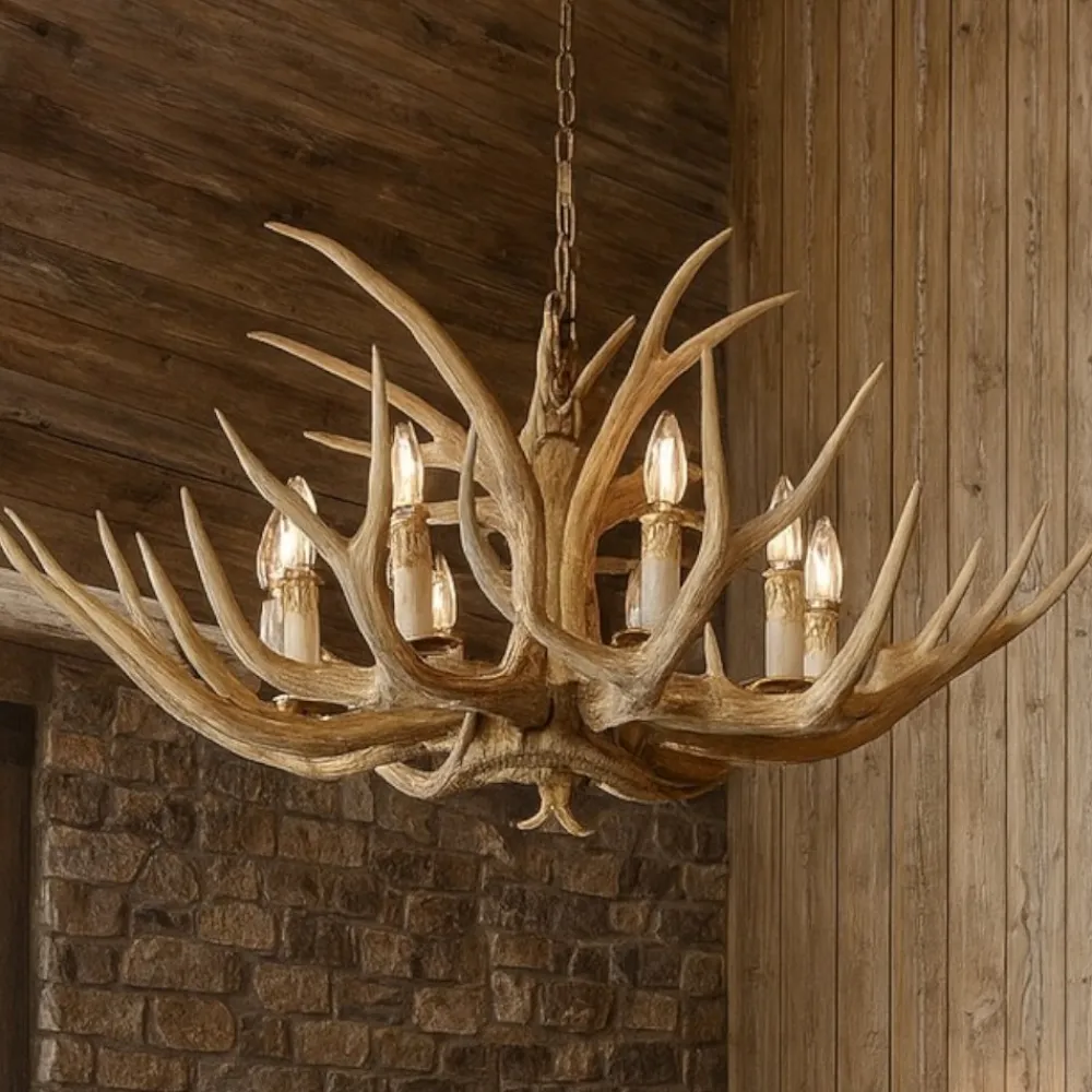 Lampadari Moderni-Ideal Lux chalet sp8 lampadario per rifugio casa di montagna 8 luci