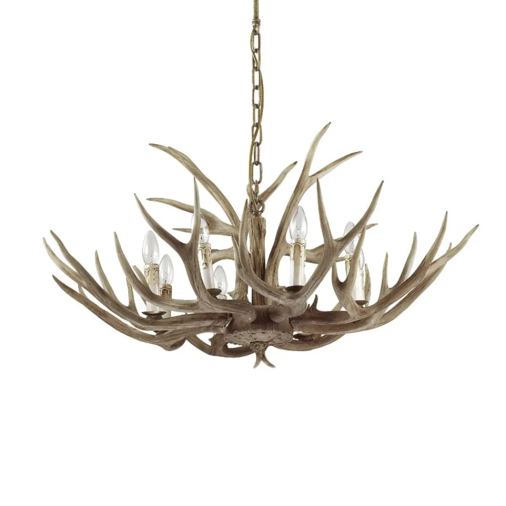 Lampadari Moderni-Ideal Lux chalet sp8 lampadario per rifugio casa di montagna 8 luci