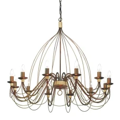 Lampadari Moderni-Ideal Lux corte sp12 lampadario ruggine contemporaneo