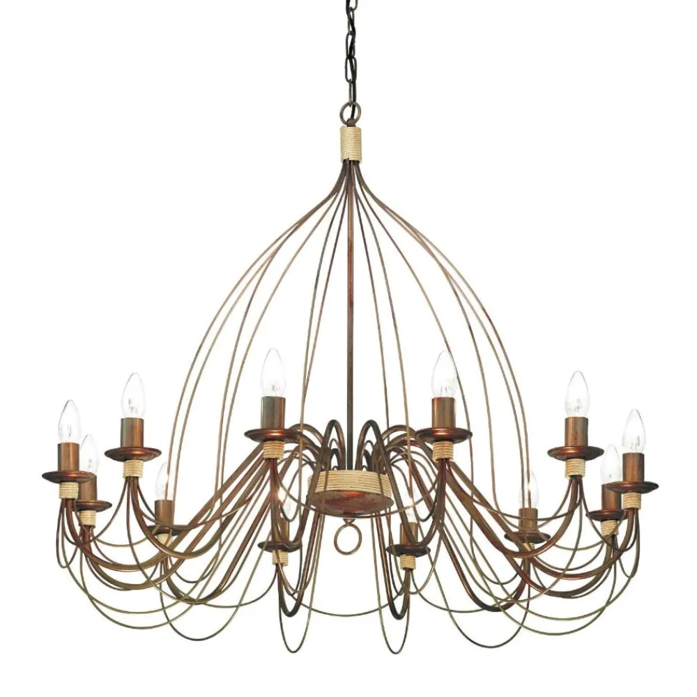 Lampadari Moderni-Ideal Lux corte sp12 lampadario ruggine contemporaneo