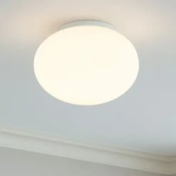 Plafoniere Moderne-Ideal Lux cotton pl1 d40 plafoniera per camera da letto sfera vetro 40cm bianca