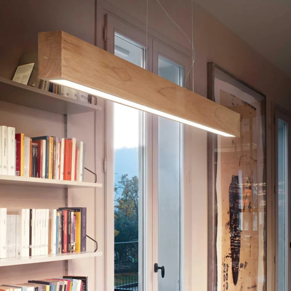 Lampadari Cucina-Ideal Lux craft sp lampadario in legno led 36w 3000k