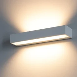 Applique Da Parete-Ideal Lux cube ap d60 applique rettangolare led 14w 3000k bianca