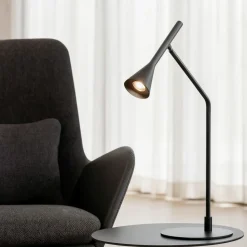 Lampade Da Tavolo-Ideal Lux diesis tl lampada datavolo nera led 3000k orientabile