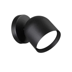 Applique Da Parete-Ideal Lux dodo ap1 applique orientabile nera per interni gx53 3000k