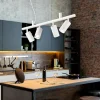 Lampadari Cucina-Ideal Lux dynamite sp4 lampadario per cucina luci orientabili bianco