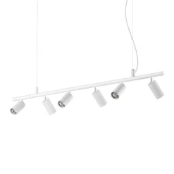 Lampadari Cucina-Ideal Lux dynamite sp6 lampadario per cucina 6 luci orientabili bianco