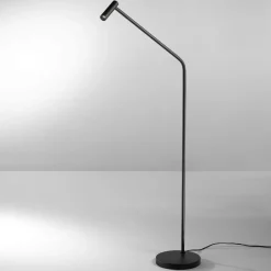 Lampade Da Terra-Ideal Lux easy pt lampada da terra nera design led 3,5w 3000k orientabile