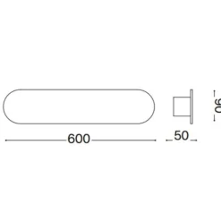 Applique Da Parete-Ideal Lux echo ap d60 applique led 30w 3000k oro ottone