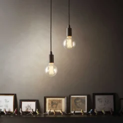 Lampade A Sospensione-Ideal Lux edison sp1 lampada a sospensione nero per cucina