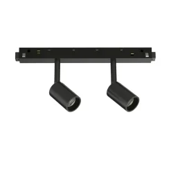 Illuminazione A Binario-Ideal Lux ego faretti led 5w 3000k nero per binario monofase 48v dali