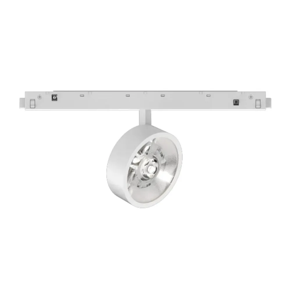 Illuminazione A Binario-Ideal Lux ego faretto orientabile led 9w 3000k per binario monofase