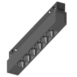 Illuminazione A Binario-Ideal Lux ego led 7w osram 3000k modulo incasso nero monofase