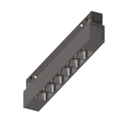 Illuminazione A Binario-Ideal Lux ego modulo faretti led 7w 3000k dimmera dali nero binario monofase